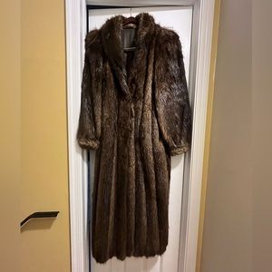 Genuine Raccoon Fur Coat